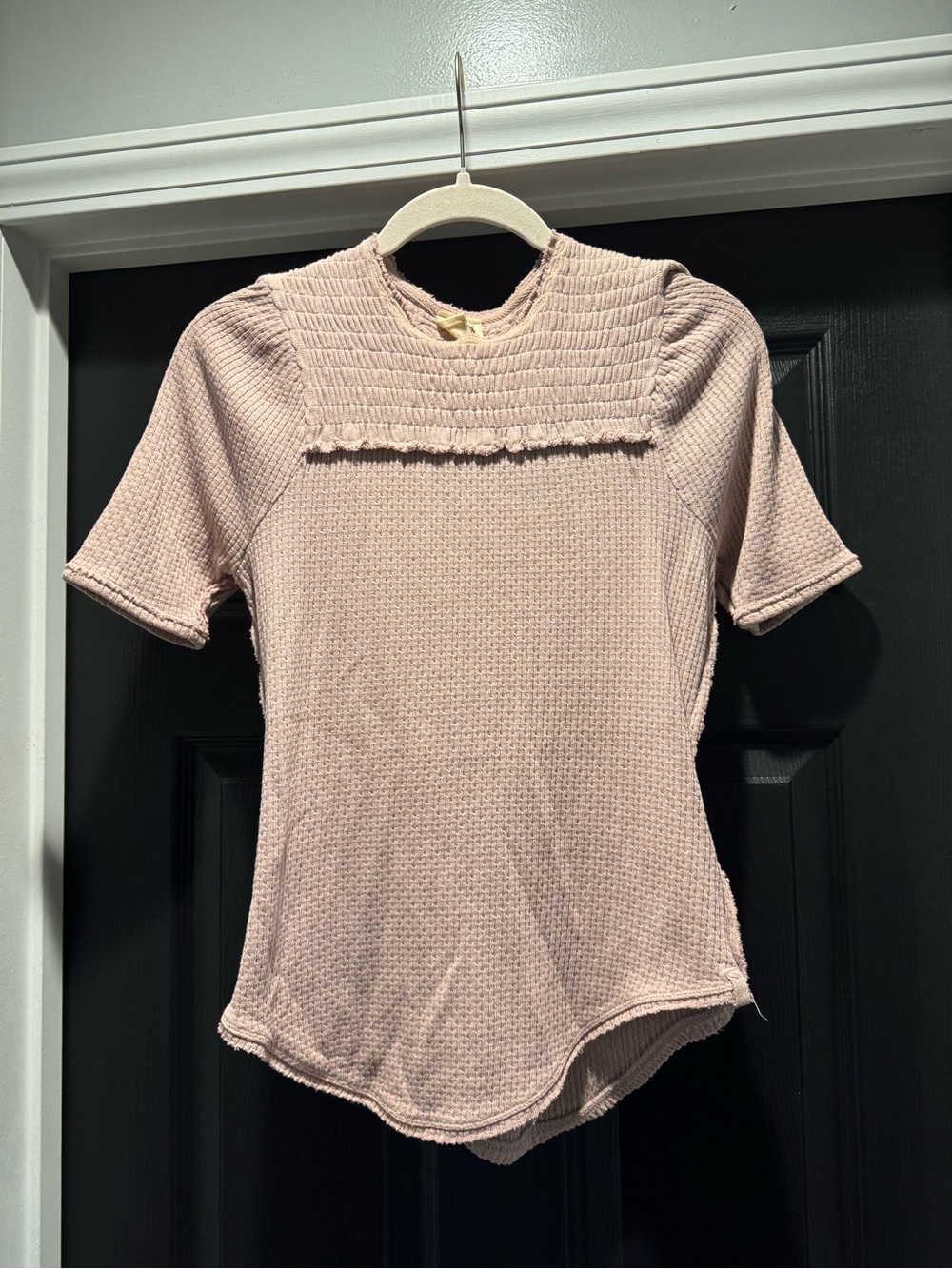 Free People/We The Free “Red Delicious” Pink Tee (NWOT)